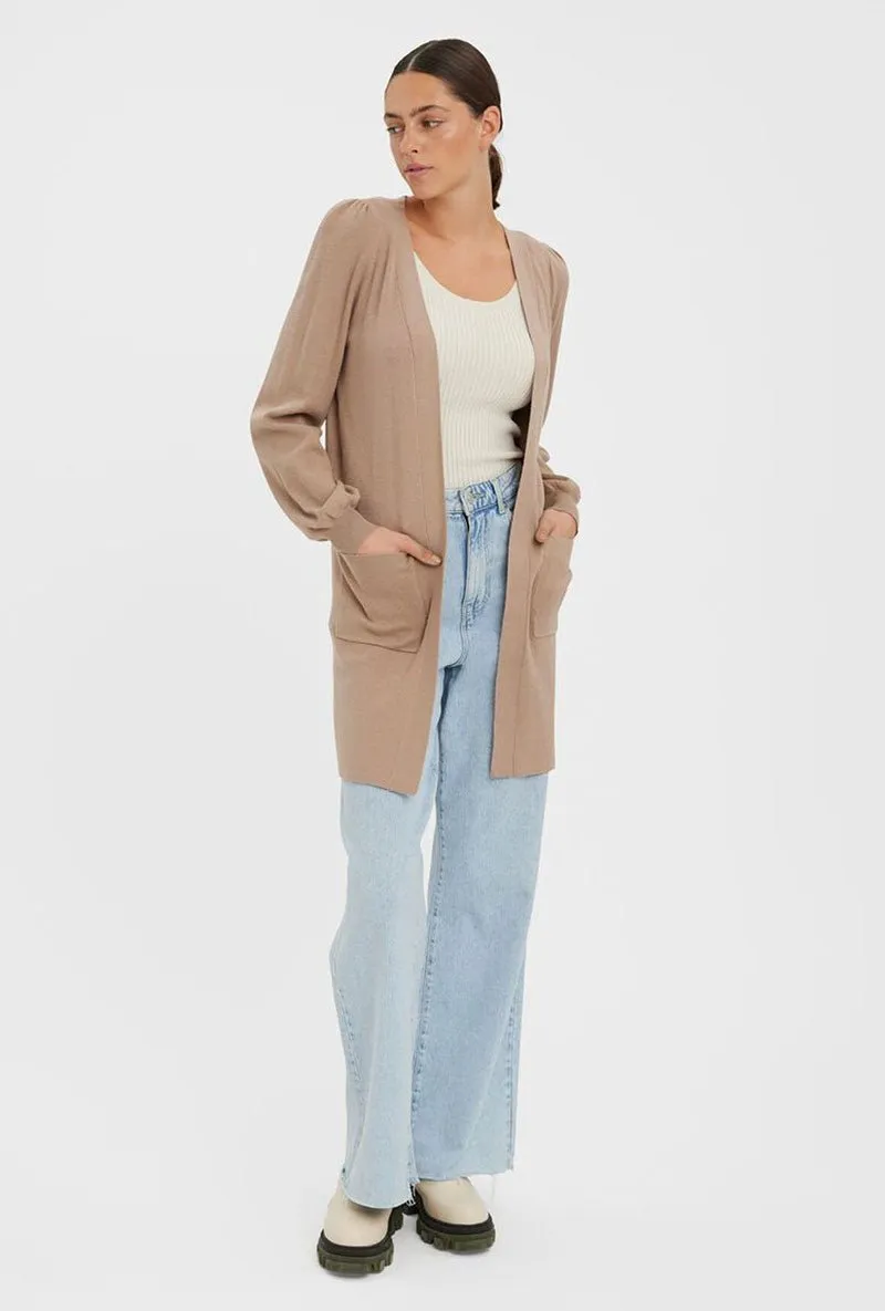 VERO MODA NANCY LONG OPEN COATIGAN