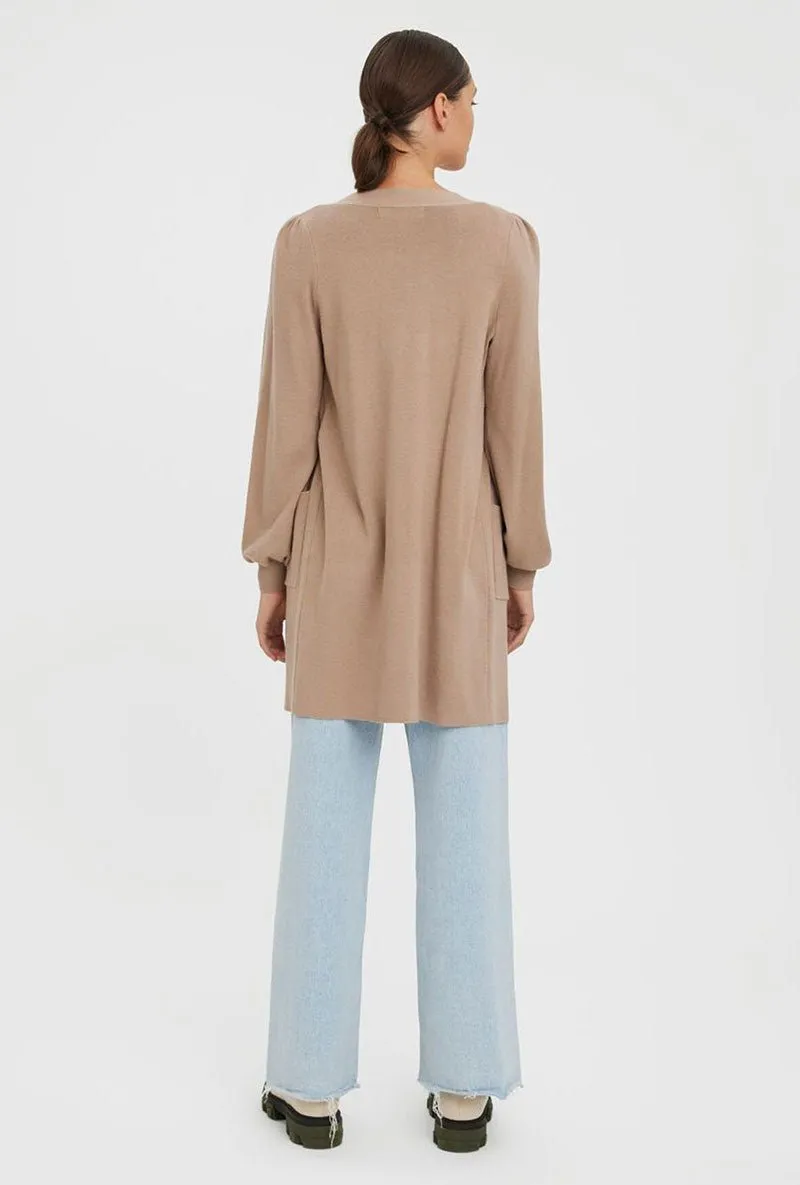 VERO MODA NANCY LONG OPEN COATIGAN