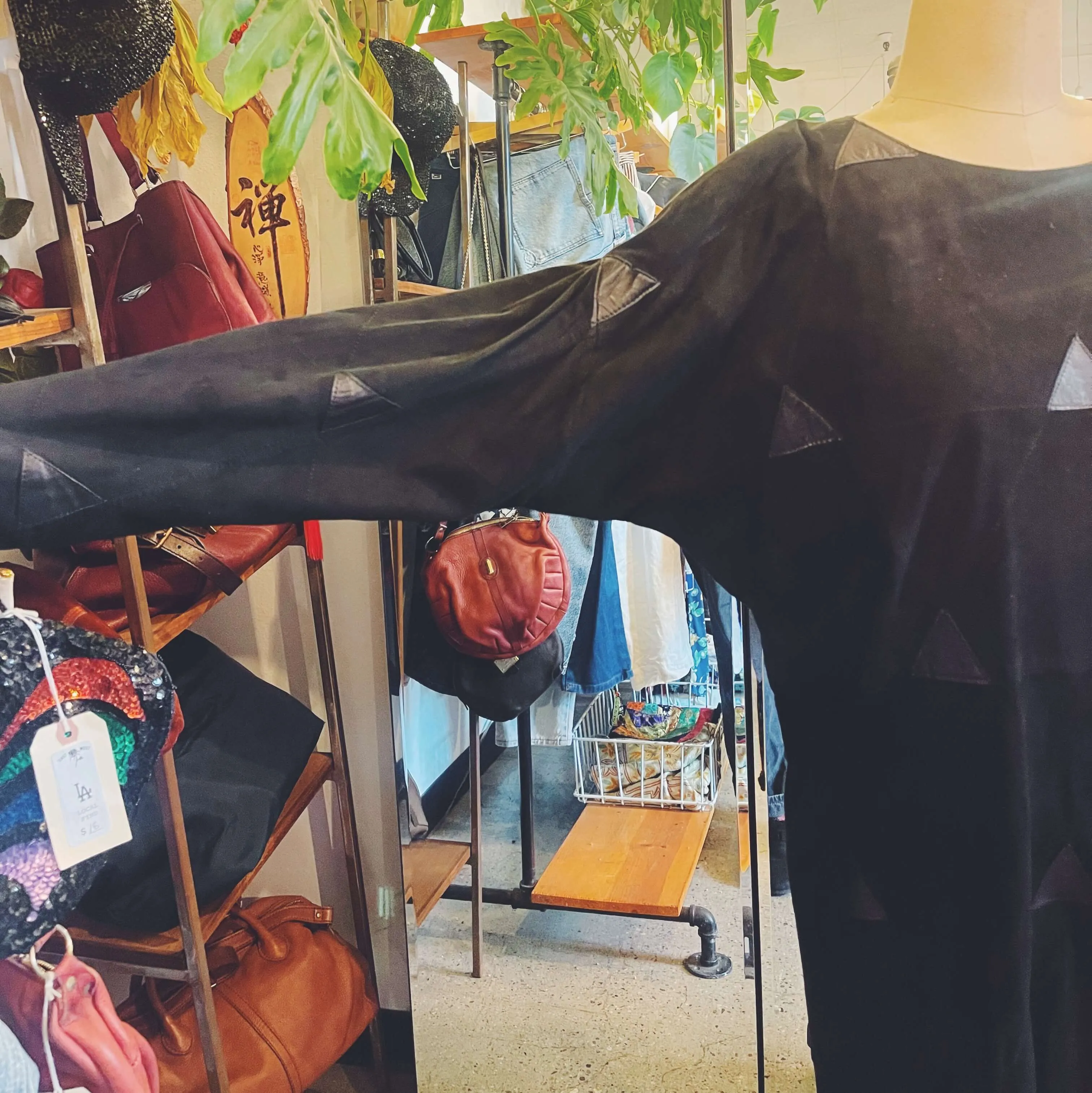 Vintage Suede   Leather Dress
