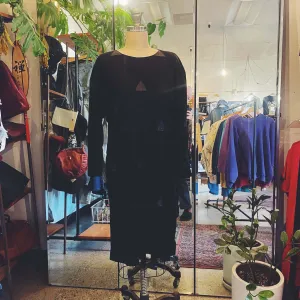 Vintage Suede   Leather Dress