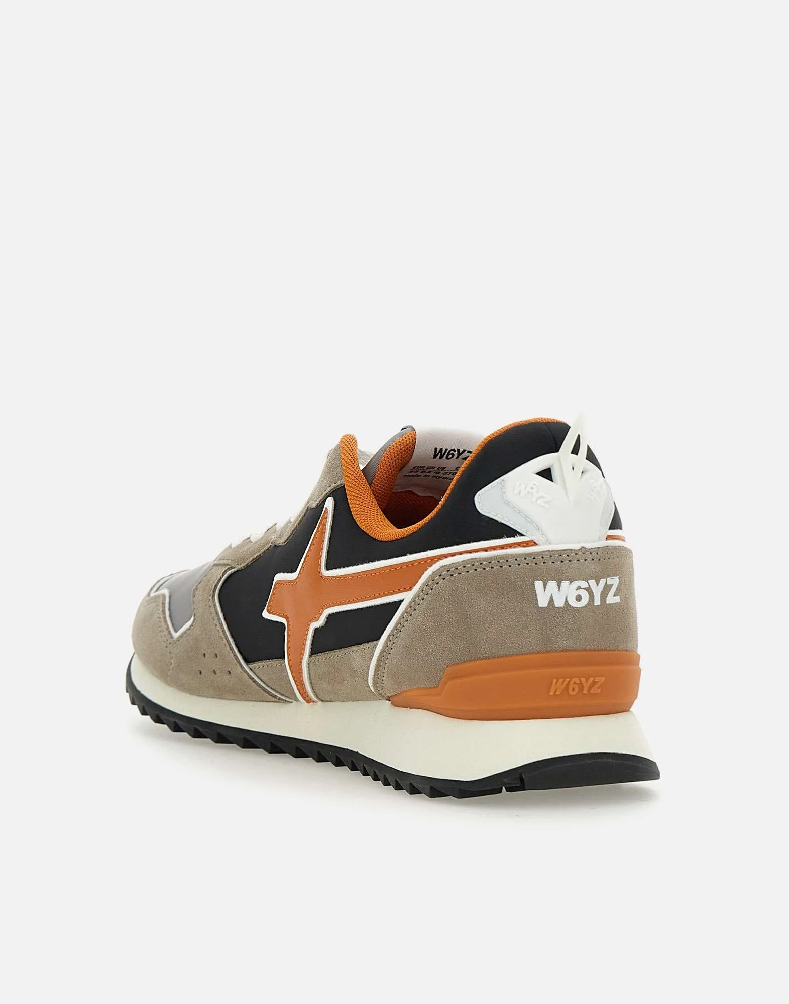 W6 yz jet m sneakers i svart grå orange
