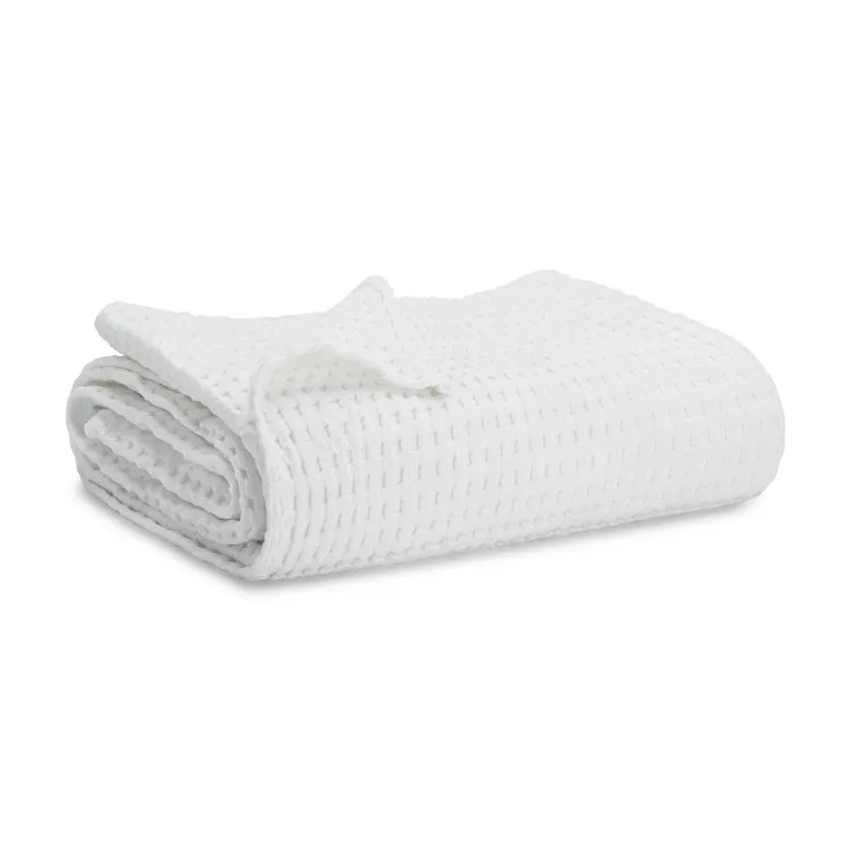 Waffle Blanket | White
