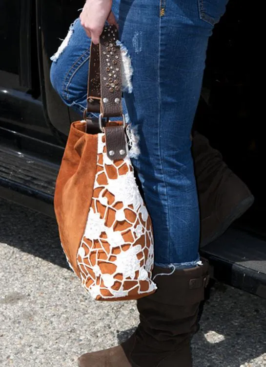 Western Suede Lace Purse