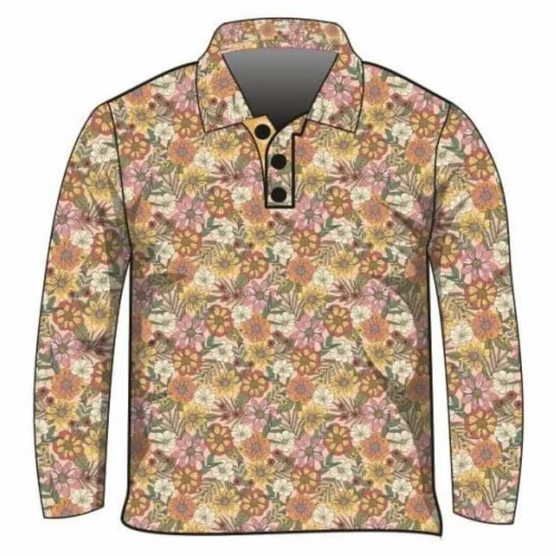 Western | Vintage Daisy Duke Floral Fishing Shirt ★Pre-Order★
