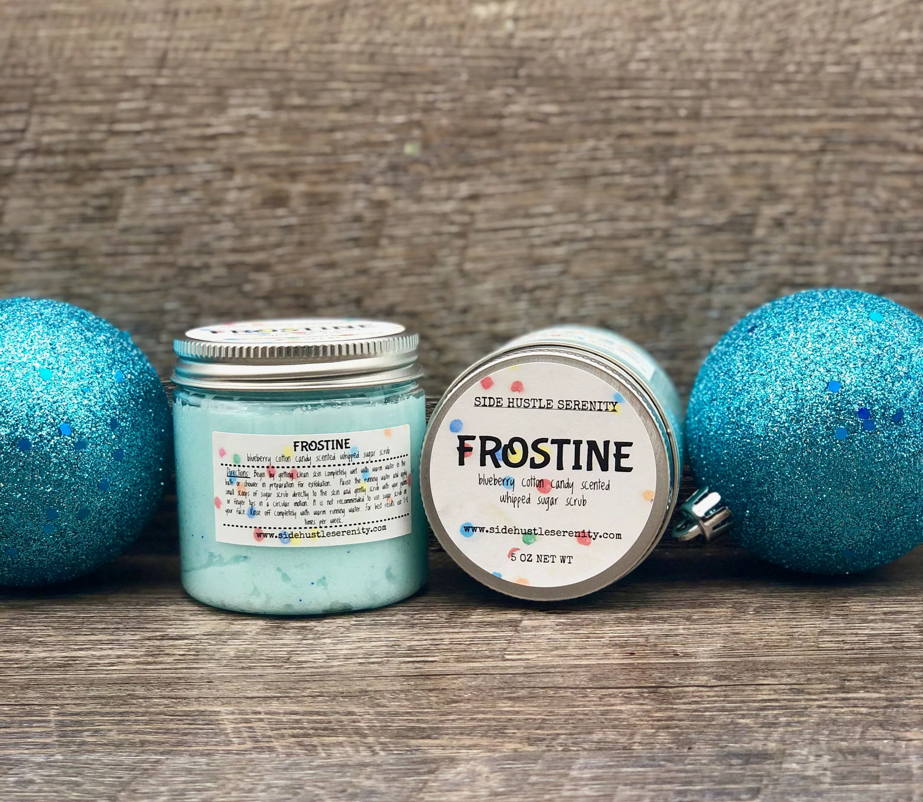 Whipped Sugar Scrub | FROSTINE | Blueberry Cotton Candy Scented