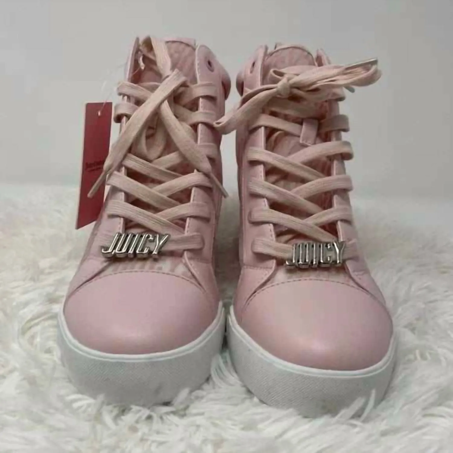 Women Jorgia Quilted Wedge Sneakers In Pink