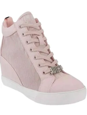 Women Jorgia Quilted Wedge Sneakers In Pink
