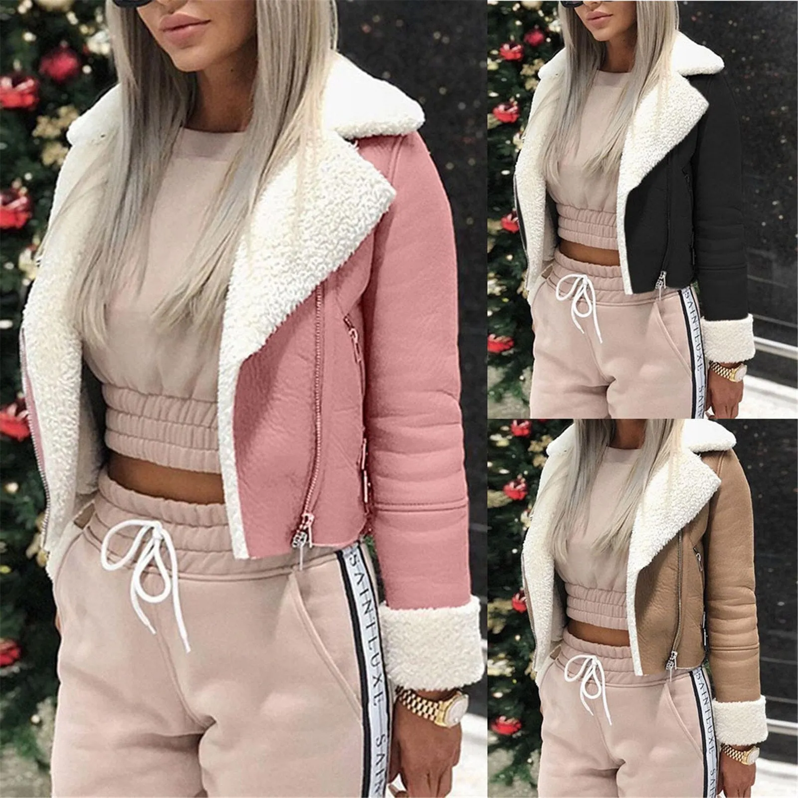 Women Suede Pilot Jacket