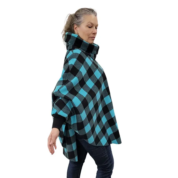 WOMEN'S COWL SWANCHO BUFFALO CHECK TEAL