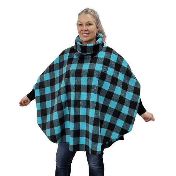 WOMEN'S COWL SWANCHO BUFFALO CHECK TEAL
