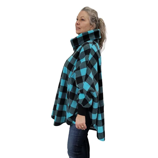 WOMEN'S COWL SWANCHO BUFFALO CHECK TEAL