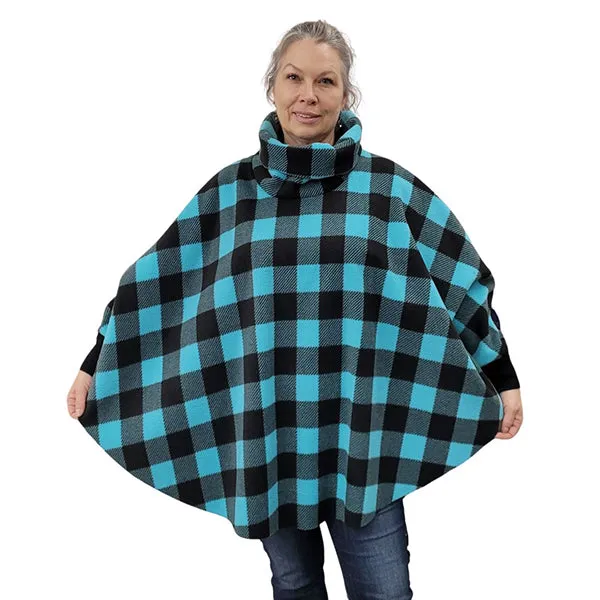 WOMEN'S COWL SWANCHO BUFFALO CHECK TEAL