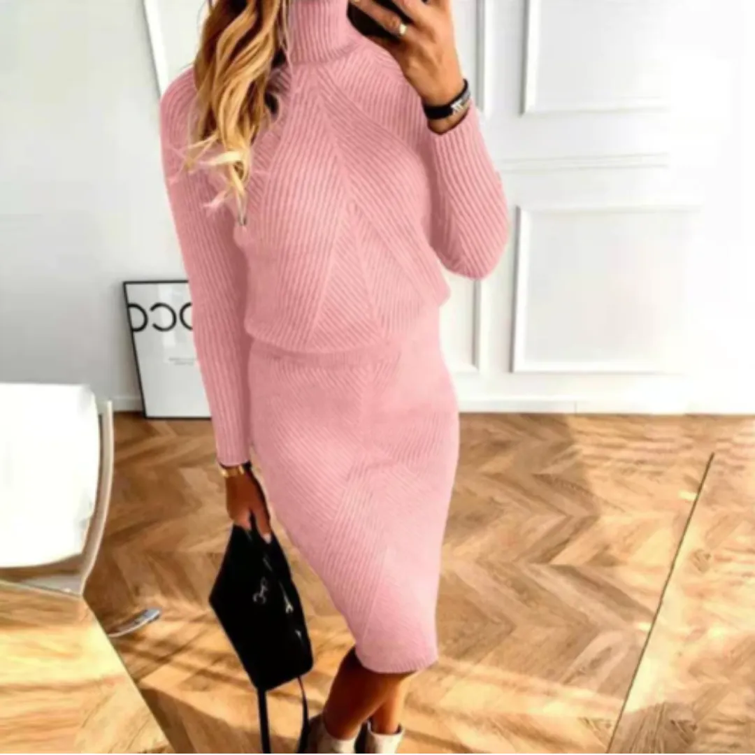 Women's Fancy Winter Knitted Dress | Midi