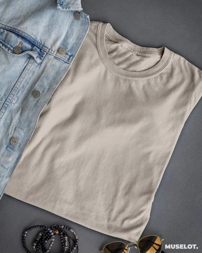 Women's plain grey t shirt