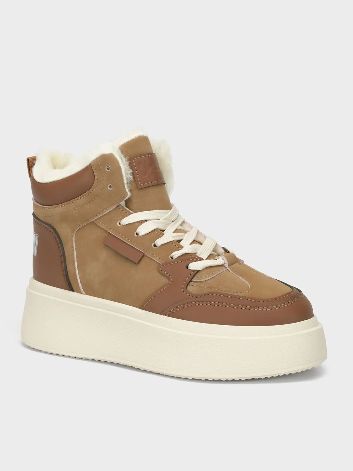 Womens "EIMEAR" Casual FauxFur  Trainers