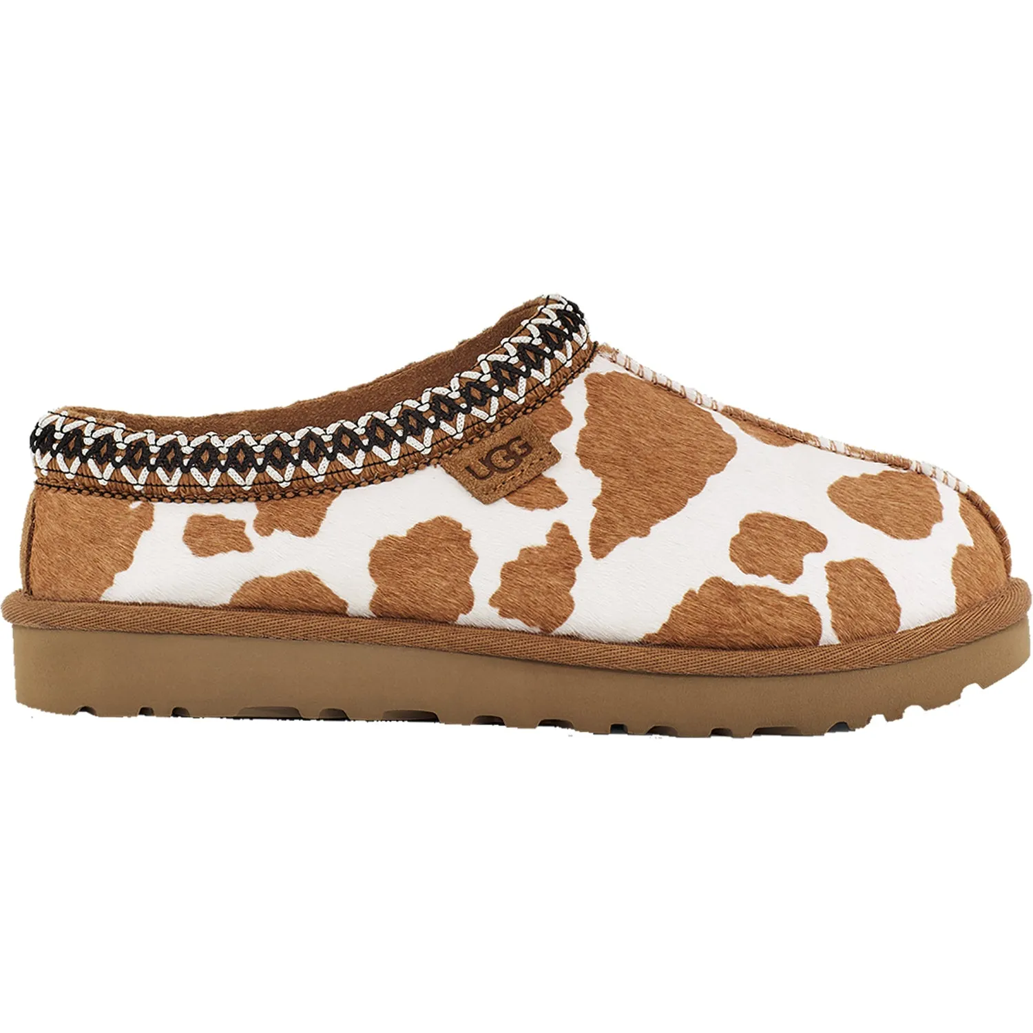 Women's UGG Tasman Cow Print Mesa/Sand Suede