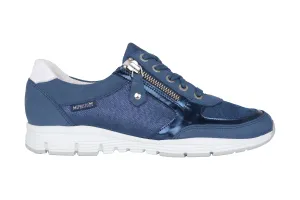 'Ylona' women's lace-zip sneaker - Blue