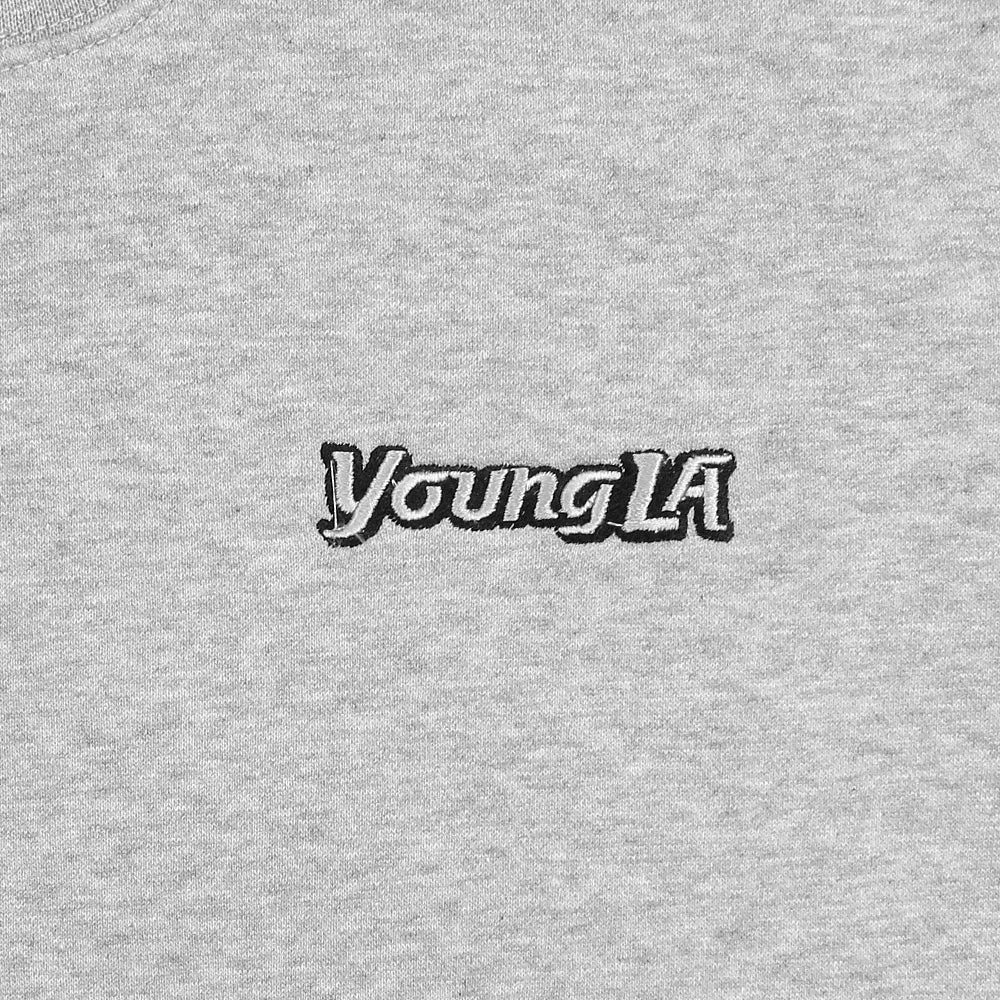 Young L.A Embroidered Grey Sweatshirt