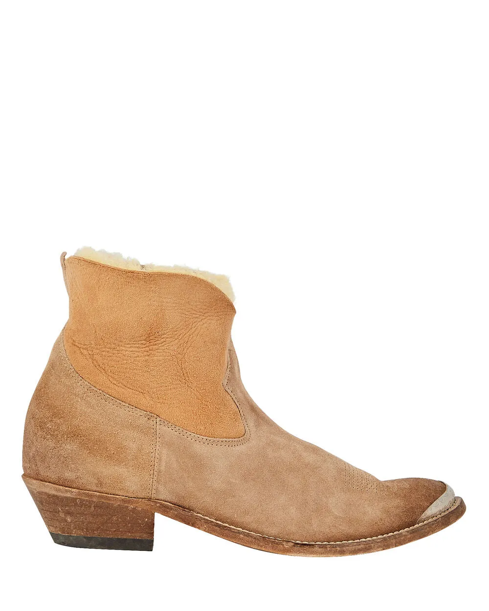 Young Shearling-Lined Suede Ankle Boots